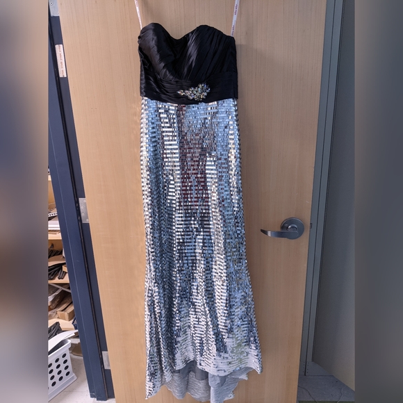 Silver Prom Gown - Picture 1 of 6